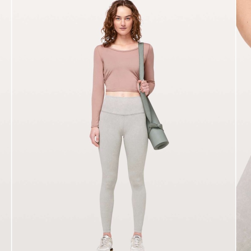 Lululemon Wunder Under High-Rise Tight *Snow Washed 28" Washed French Clay 4